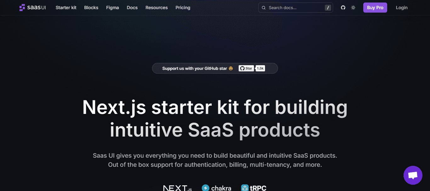 SaaS UI